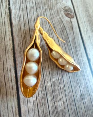 Tory Burch orecchini a forma di fagioli