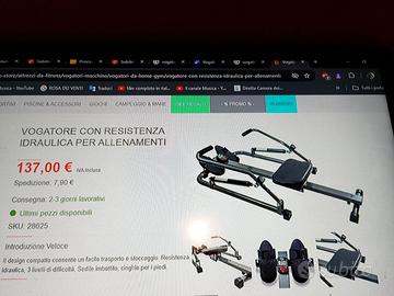 Vogatore per allenamento