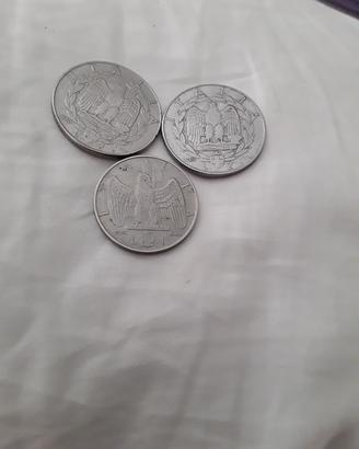 tre monete italiane Vittorio Emanuele III 