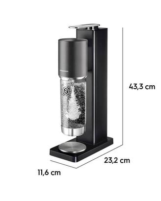 Gasatore Acqua Sodastream Fresh Plus Nero - NUOVO 
