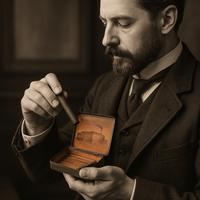 Antica scatola latta svizzera rara fine 800