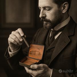 Antica scatola latta svizzera rara fine 800