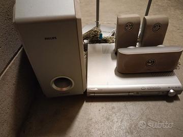 PHILIPS HOME THEATER 5.1. con lettore DVD e radio 