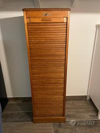 Schedario antico massello rovere