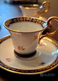 Servizio da caffe' vintage in porcellana bavarese