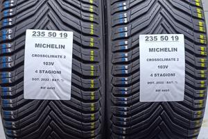2 GOMME 235 50 19 MICHELIN 4 STAGIONI RIF4495