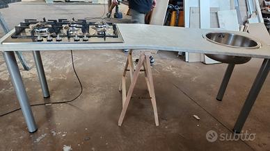 lavandino + 2 fuochi