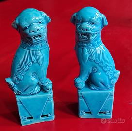 Porcellane cinesi Coppia cani di FU