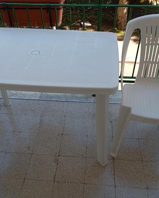 tavolo in plastica rettangolare 