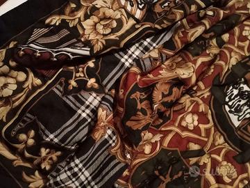 Foulard grande lana pettinata vintage