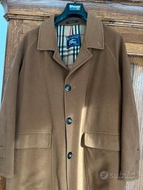 Cappotto Vintage Uomo Burberry check Lana anni 80
