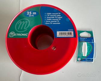 Cavo coassiale TV con spinotto