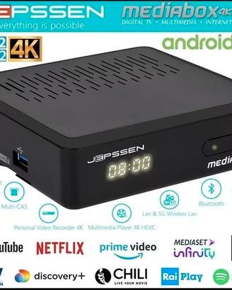 DECODER JEPSSEN MEDIABOX 4K M8+ android ddt+sat