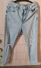 Pantaloni jeans bambina Eur 34/XS strappati 