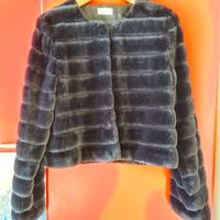 Giubbino Motivi in pelliccia sintetica