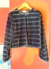 Giubbino Motivi in pelliccia sintetica