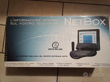 Consolle netbox vintage della enciclopedia Motta 