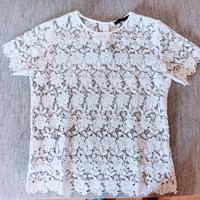 Maglia in pizzo floreale