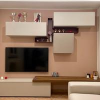 Composizione soggiorno rovere led Tomasella