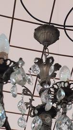 lampadario in ferro battuto