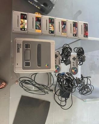 SuperNintendo con giochi funzionanti