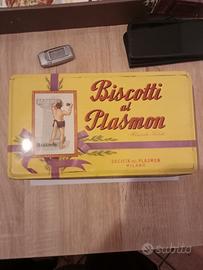 Scatola biscotti Plasmon vintage