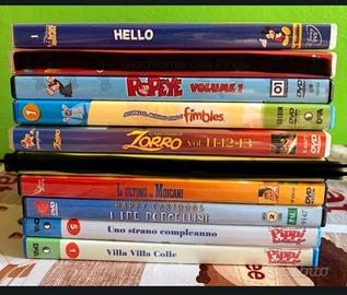 Lotto 10  DVD cartoni animati per bambini