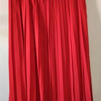 Gonna lunga rossa in seta