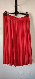 Gonna lunga rossa in seta