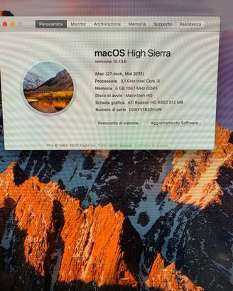 Imac 27” meta’ 2011