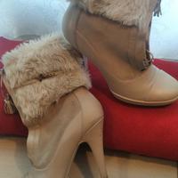 stivaletti con pelliccia