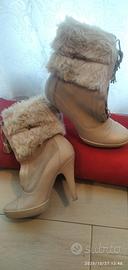 stivaletti con pelliccia