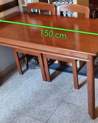 Tavolo in noce + sedie