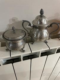 Zuccheriara in peltro antiche