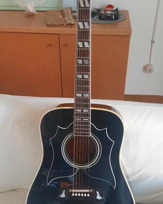 Aria 940 Black Rara Acustica Vintage 