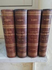 Mortara Commentario procedura civile 1880 - 4 vol