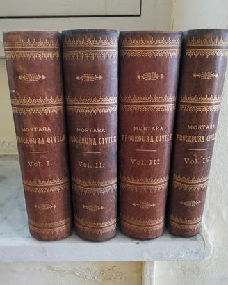 Mortara Commentario procedura civile 1880 - 4 vol
