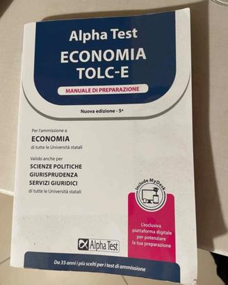 TOLC Alpha Test Economia TOLC-E   -    5a edizione