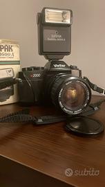 Vivitar V2000+zoom 28-70mm e Flash