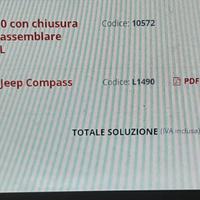 Barre per porta sci Jeep Compass