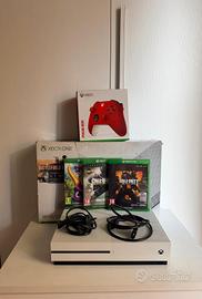 Xbox One S 512GB + Controller Pulse Red + 3 Giochi