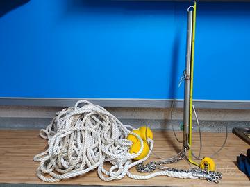 Ancora in acciaio inox smontabile completa di cima