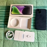 Scatola iPhone 14 cover cavetto e spilla