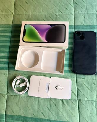 Scatola iPhone 14 cover cavetto e spilla