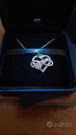 Ciondolo argento sterling 925 placcato oro. Nuovo