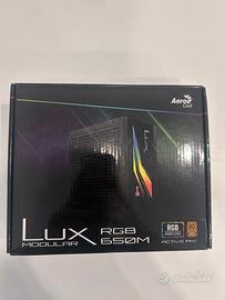 Alimentatore Aerocool LUX RGB 650M 650W Semi-Modul