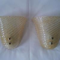 Lampade Parete Applique Vetro Champagne Vintage