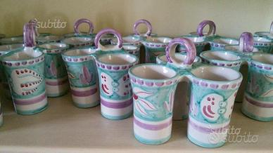 Stock bomboniere Ceramica di Vietri dipinte a mano