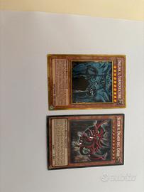 YU-GI-OH 2 carte divinità bestia:Slifer e Obelisk