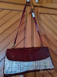 Borsa Momaboma bordeaux in pelle morbida 